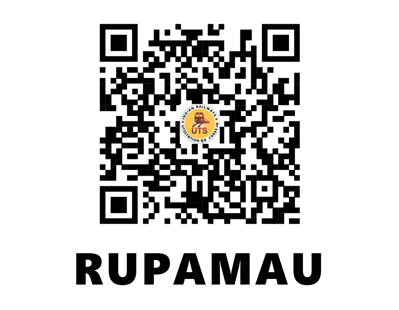 UTS QR Code for RUPAMAU - RUM - NR (UTTAR PRADESH)